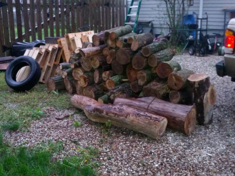 [Hearth.com] Not much but it's a start.... I got wood!