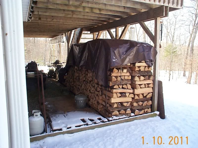 Under deck (wood shed) storage question